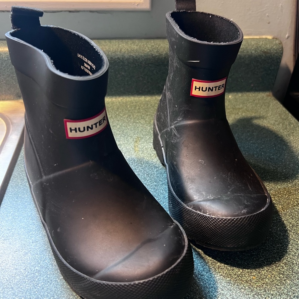 Hunter Kids Black Rain Boots